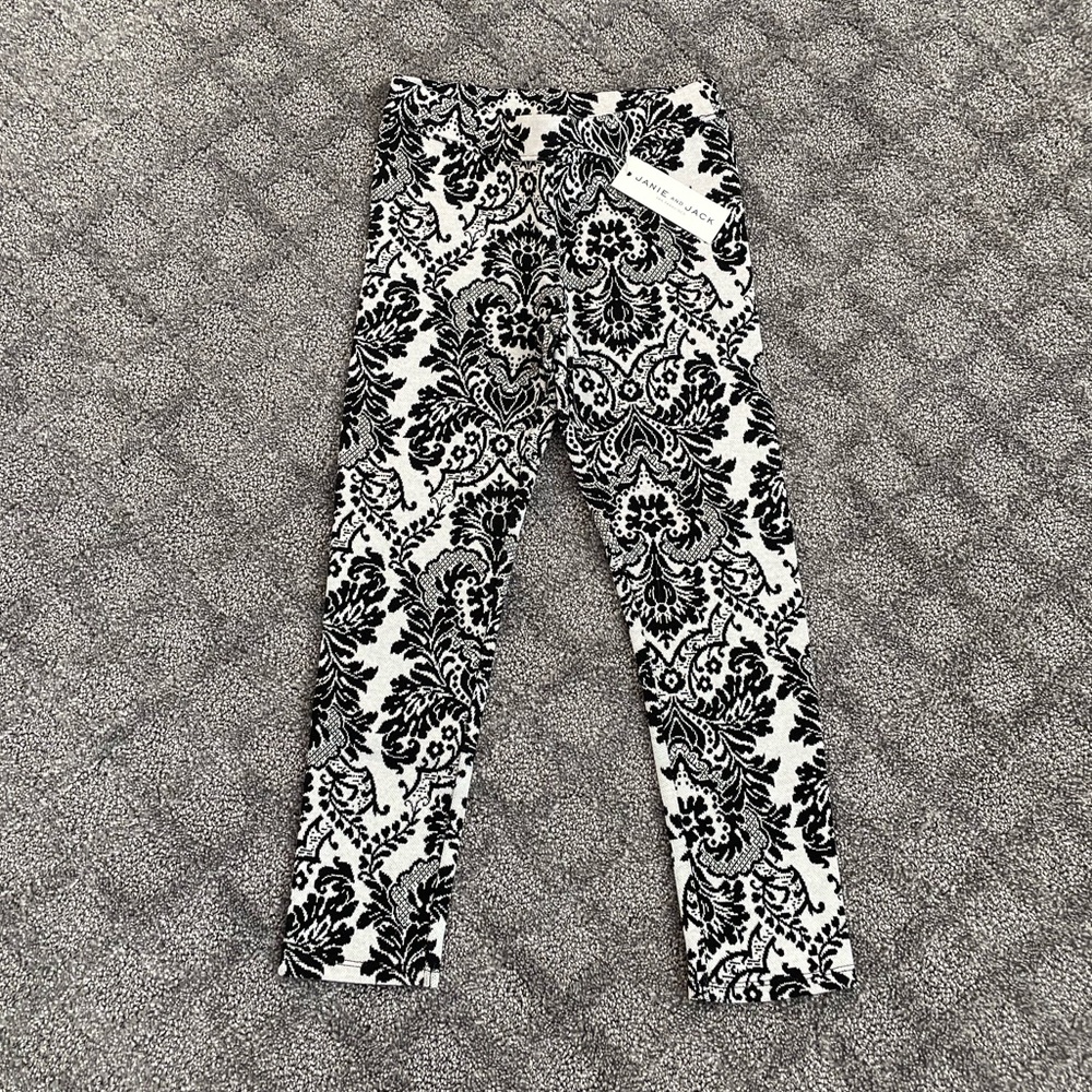 NWT Janie and Jack Damask Leggings